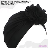 Compact and Stylish Baby Cap (Flower Black)